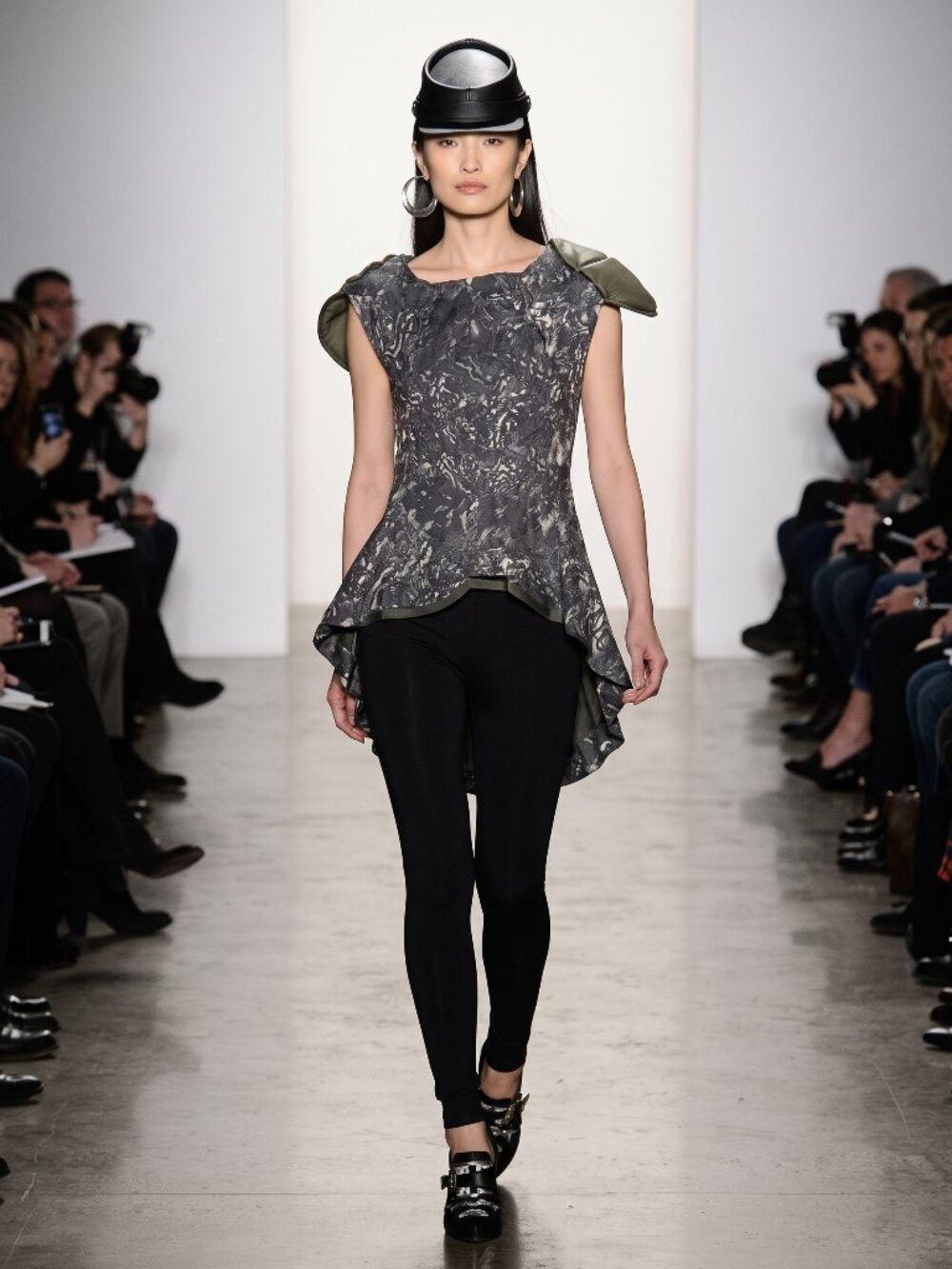 MARJAN PEJOSKI Kokon To Zai Archival Armor Shoulder Metallic Jacquard Top S